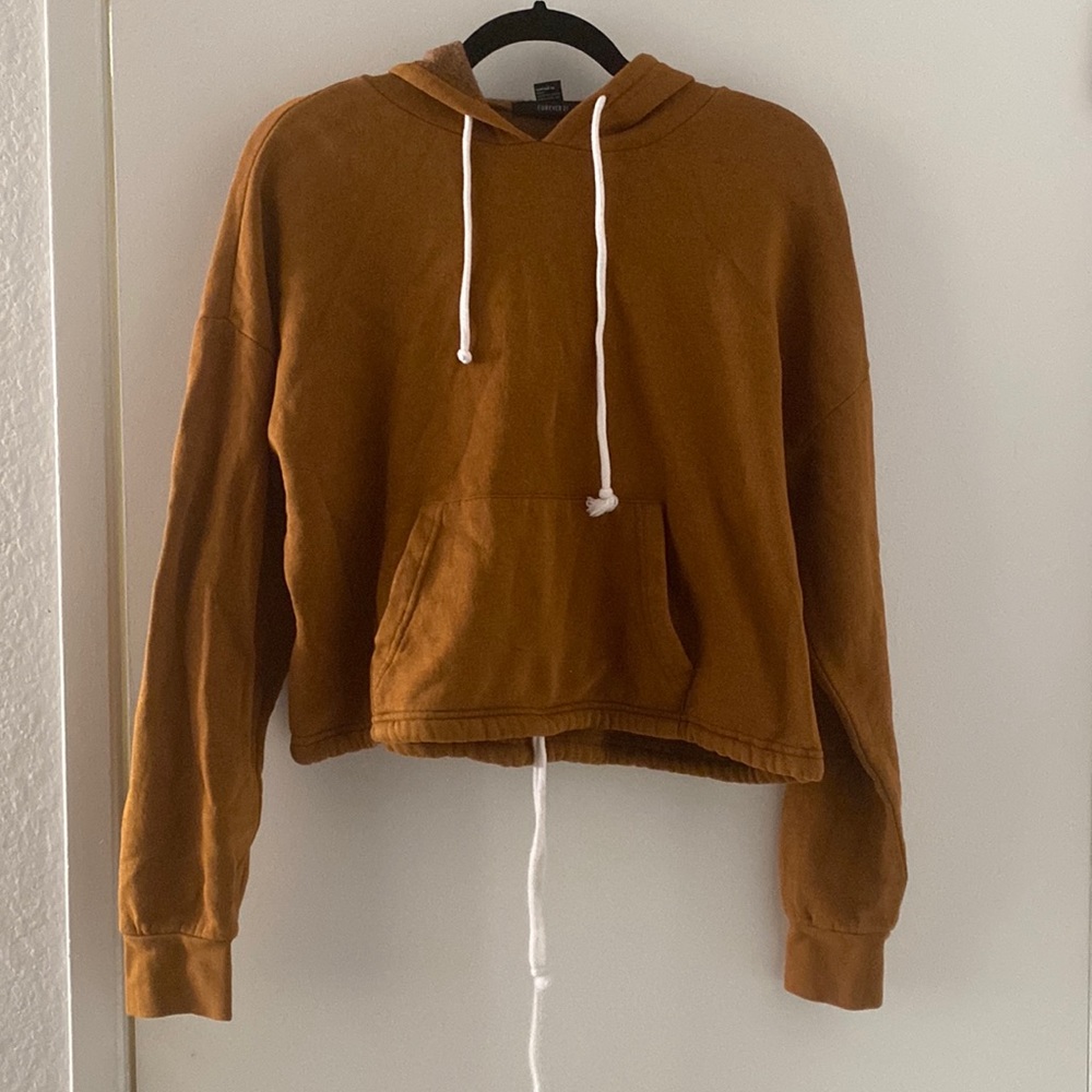 Brown cropped sweater